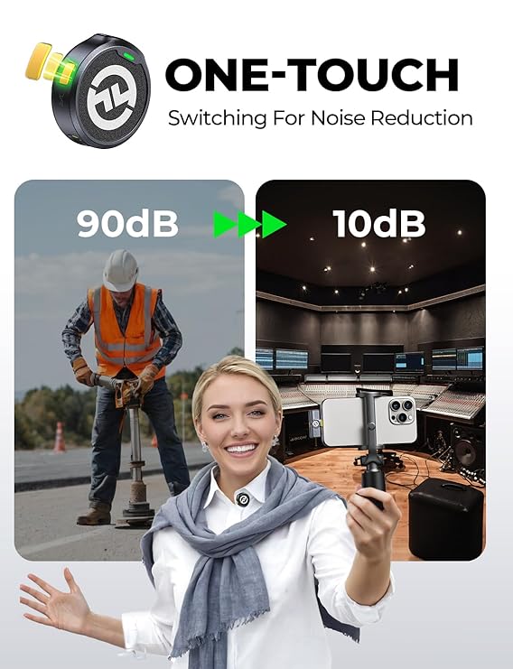 Hollyland Lark M2 Wireless Microphone for iPhone/Camera/Android/PC (2TX + 3RX + Charging Case) Noise Cancelling - Image 3