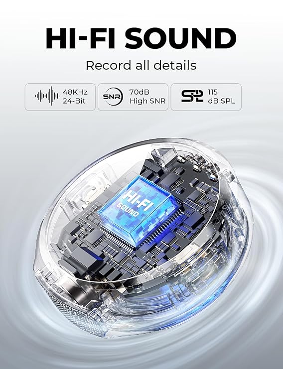 Hollyland Lark M2 Wireless Microphone for iPhone/Camera/Android/PC (2TX + 3RX + Charging Case) Noise Cancelling - Image 4